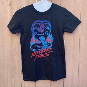 Officially Licensed Cobra Kai Never Dies S/S Shirt Size SMALL NEW D68